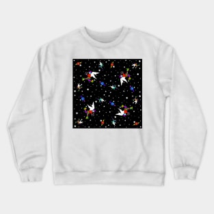 Angel Dudes Starry Night - black Crewneck Sweatshirt